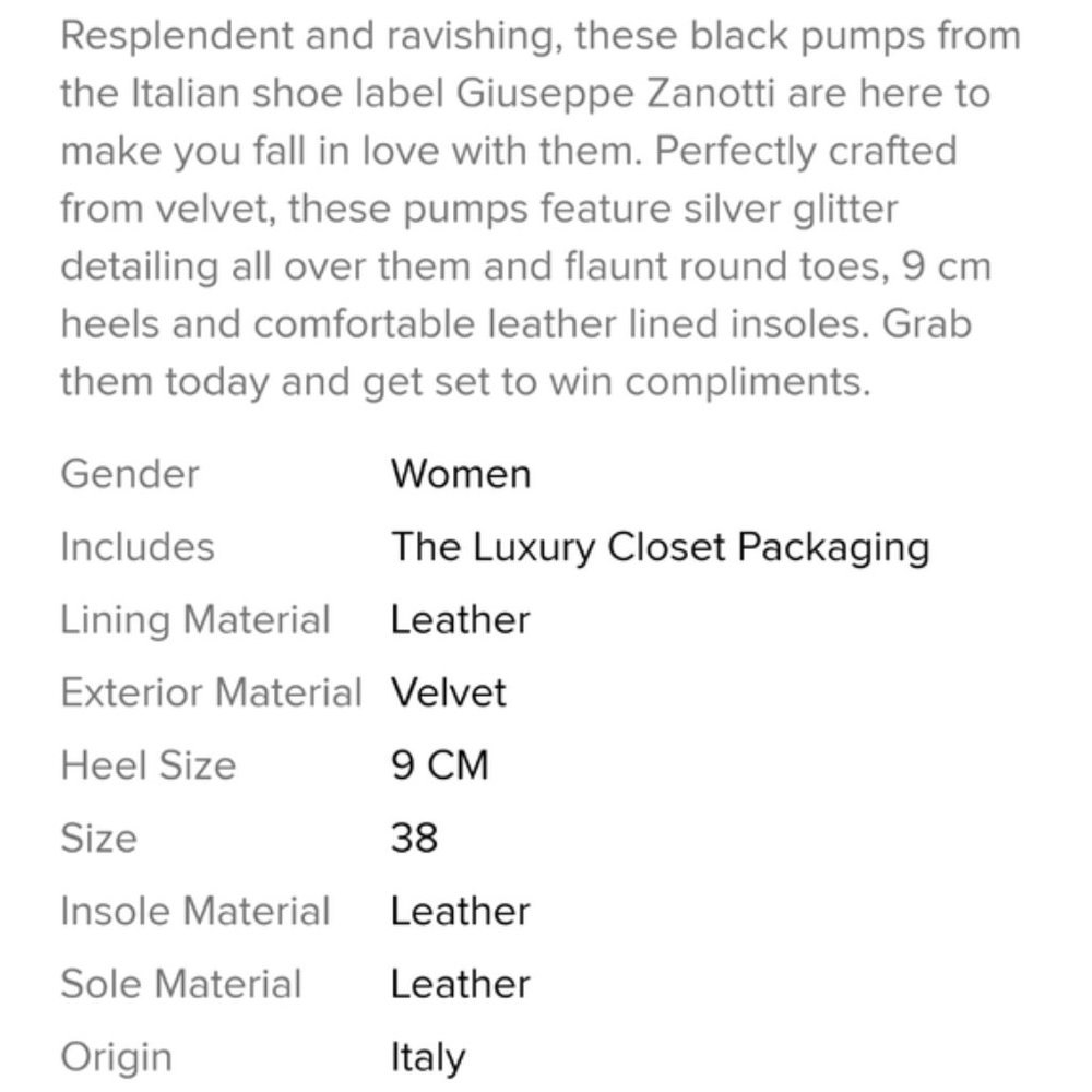 Rare glitter embossed star like dots velvet pumps - Picture 8 of 8